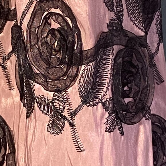 SL Fashions Ity & Taff Party Dress Style 114761 Dusty Rose and Black Size 8 zips - Picture 3 of 10